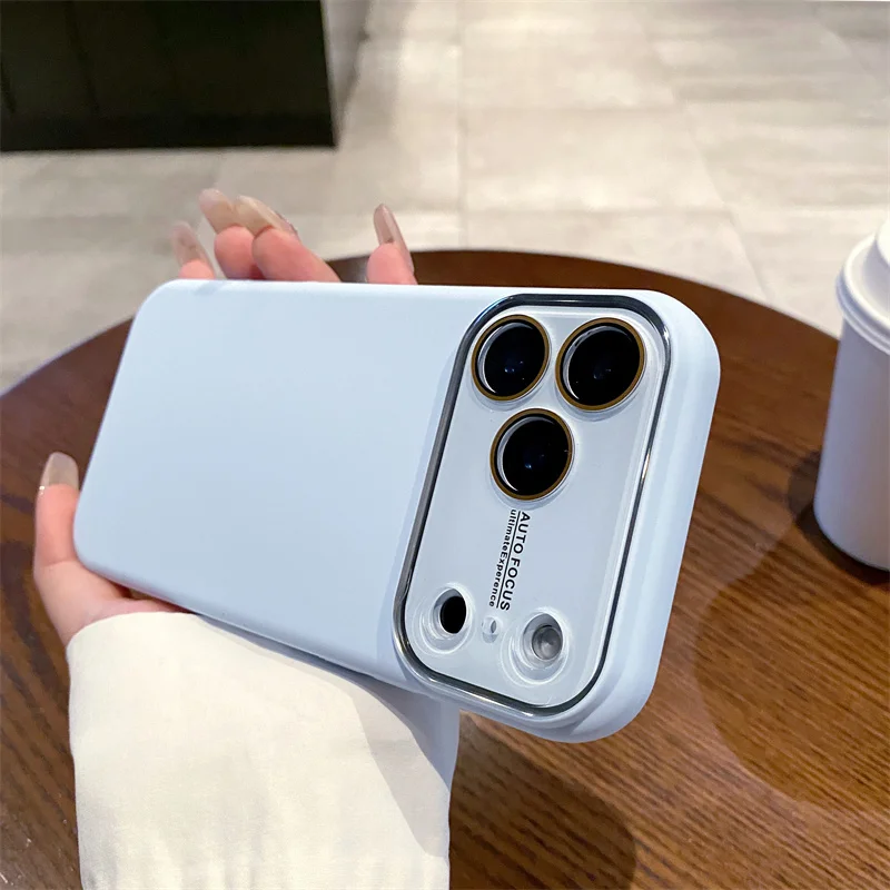 (iphone 15, Azul Cielo) Funda De Silicona Líquida De Lujo Para Iphone, Compatible Con Iphone, Proporciona Protección Completa.