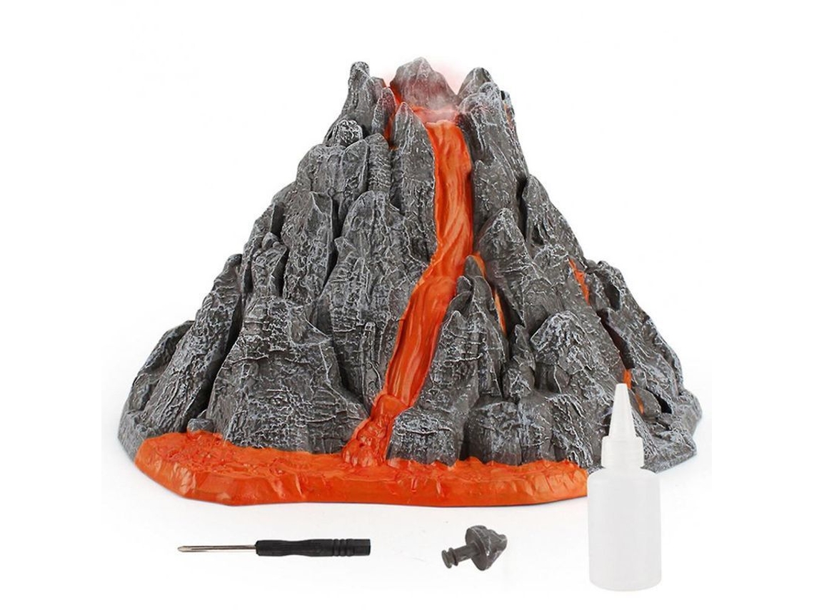 Modelo De Erupción Volcánica De Pvc Con Luces Led Para Niños - Juguete De Simulación - Wjw