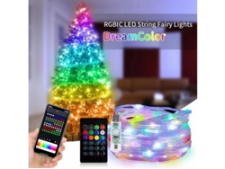 Cadena Luminosa Colorida Usb Bluetooth App 5M 50 Luces 24 Teclas De Control Remoto KH2023