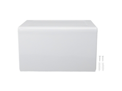 Portarrollos de papel higiénico de aluminio, para montar en la pared, color blanco