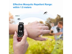 Pulsera-reloj Repelente De Mosquitos Ultrasónica Con 3 Modos, Recargable Por Usb, Para Adultos Y Niños.
