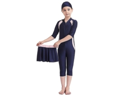 2026-traje De Baño Islámico Para Niñas Modesto Burkini De Playa Niños Traje De Natación Niña