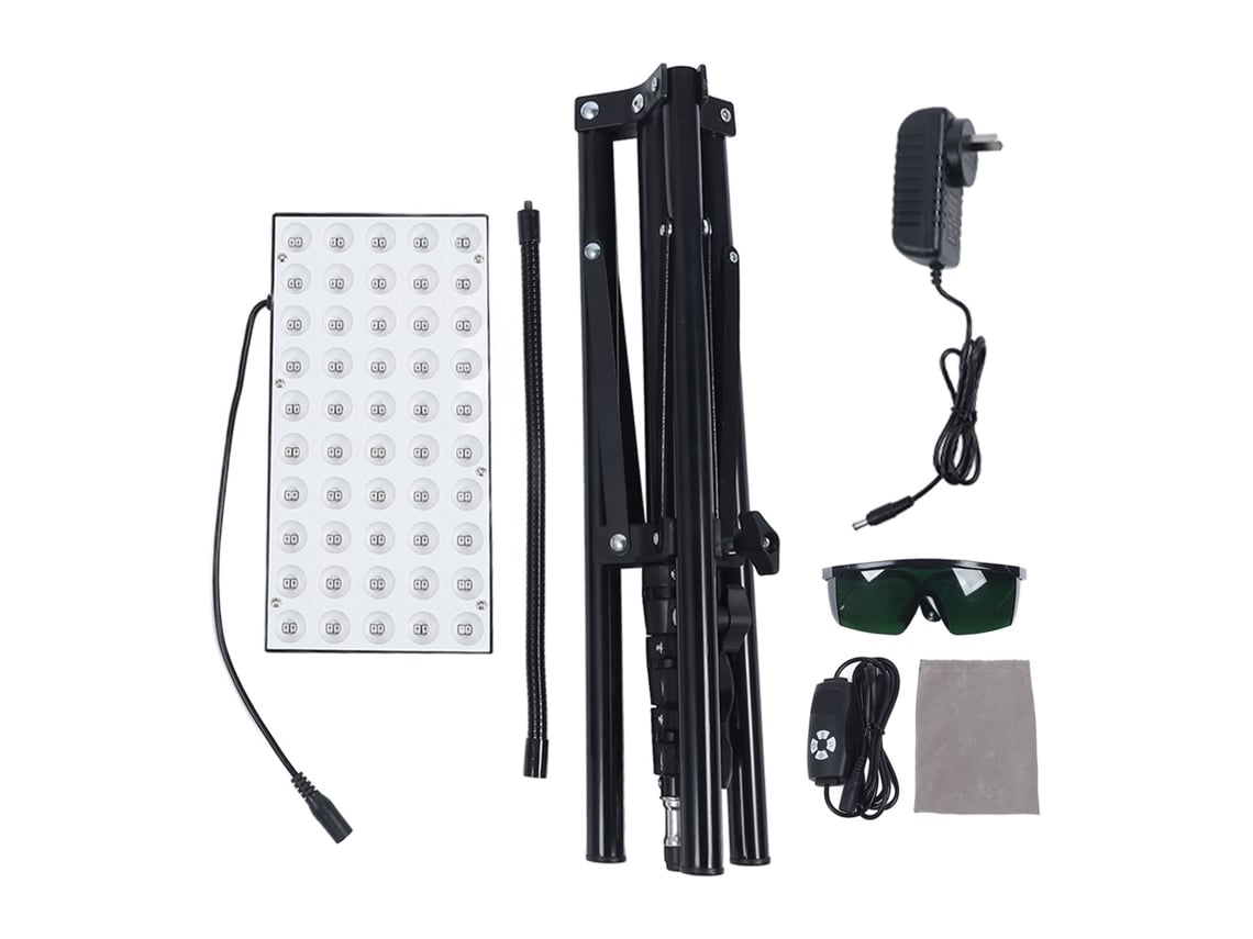 2026-lámpara Led Infrarroja 660nm 850nm Con Base Ajustable Y Controlador Cableado Para Alivio Muscular En El Hogar