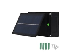 Aplique Solar De Pared Para Exteriores, Abs, Resistente Al Agua Ip65, 6w, Led Ajustable Con Batería