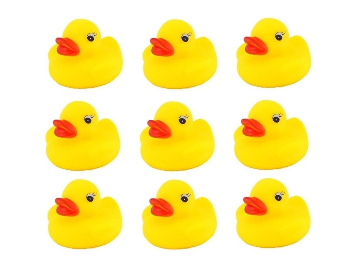 Juego De 9 Mini Patitos De Goma Linjou, Juguetes De Baño Con Sonido Para Niños, Ideales Para Jugar En El Agua Durante El Verano.