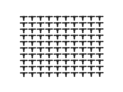 100 Conectores En Forma De T Para Mangueras De 4/7 Pulgadas, Sistemas De Riego Por Goteo Para Jardines.