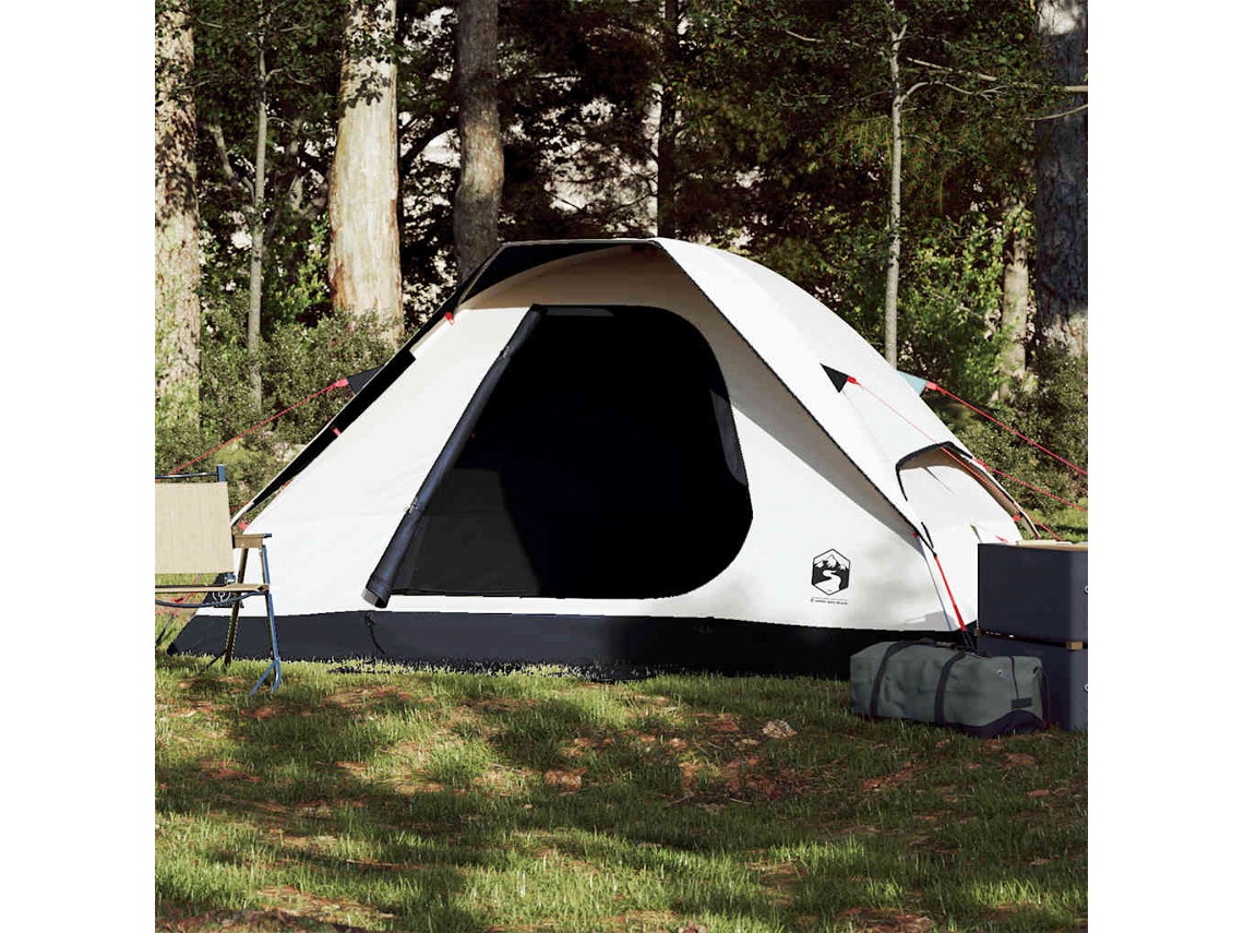 Tienda De Campaña Iglú 2 Personas Tela Opaca Impermeable Blanco