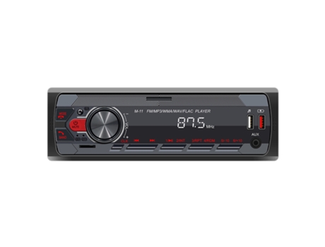Radio de coche Reproductor estéreo compatible con Bluetooth Aux In Dash Mp3 1 Din