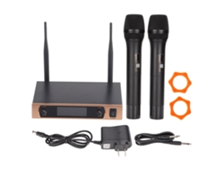 Micrófono Inalámbrico Uhf Fm Para 2 Personas, Con Cómoda Reducción De Ruido Para Ktv En Casa.