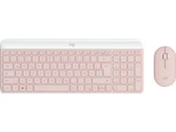 LOGITECH MK470 Slim Combo teclado Ratón incluido RF inalámbrico QWERTZ Alemán Rosa