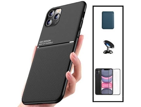Carcasa + Soporte iphone 13 Mini PHONECARE Magnetic Lux Negro 88520