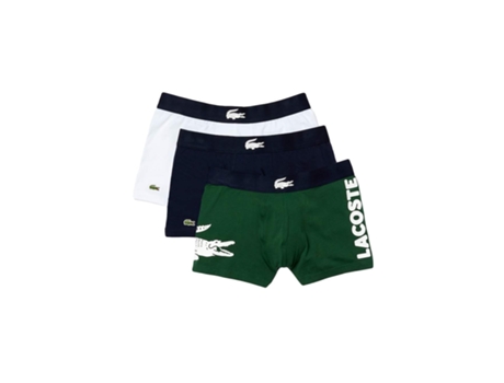 Pack de 3 Boxers LACOSTE (M - Verde)