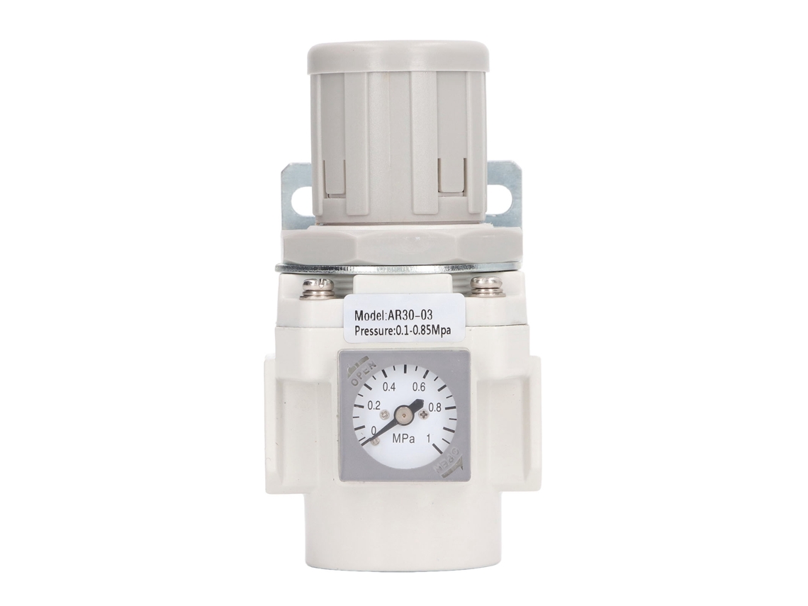 Regulador De Presión De Aire Con Manómetro 14.5-123.3 Psi Mini Válvula Para Compresor Y Herramientas Neumáticas G3/8in