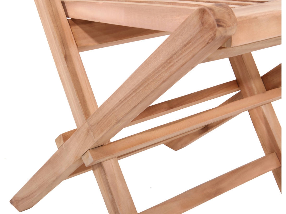 Conjunto De Sillas De Exterior BENEFFITO Salento Castaño (90 x 45 x 40 cm - Teca)