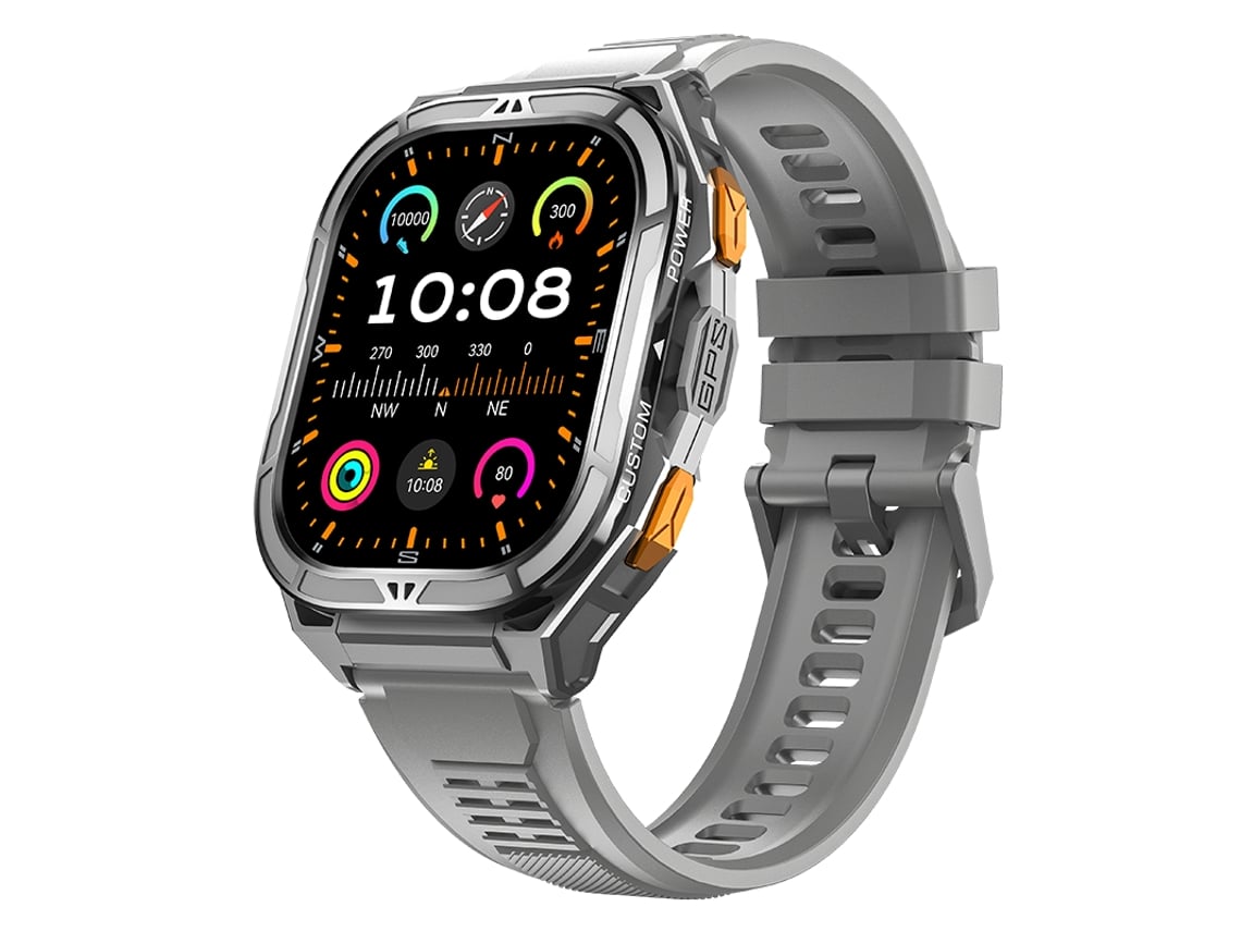 Smartwatch X5 Con Gps De Doble Frecuencia, Pantalla Amoled, Barómetro Y Brújula (gris)