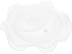 Broche De Organza Blanca, 27 Cm, Flor Grande En 3d, Broche Para Vestido De Noche, Accesorio