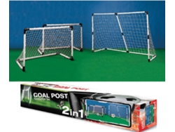 Juego de Balizas de Fútbol MONDO Goal 2 en 1 (183x121cm/92x63cm)