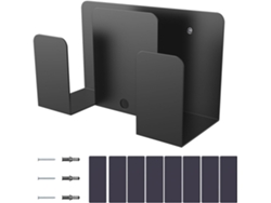 Soporte Metálico De Pared Para Portátil Con Soporte Acolchado Para Tableta Y Organizador.