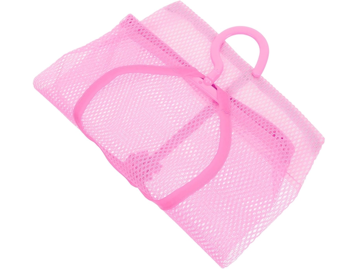 Paquete Almacenamiento Colgante Nailon Pinzas Ventilación Ahorro Espacio Decoración Hogar Perchas Rosa Ropa