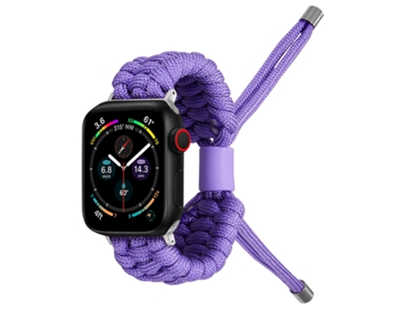 Correa elástica y suave de silicona para reloj inteligente Apple Watch Ultra de 49 mm (púrpura claro)