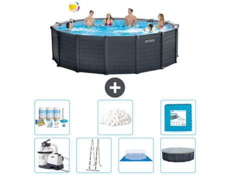 Piscina Tubular INTEX 26384GS-CB42 (16805 L - 478x124cm)