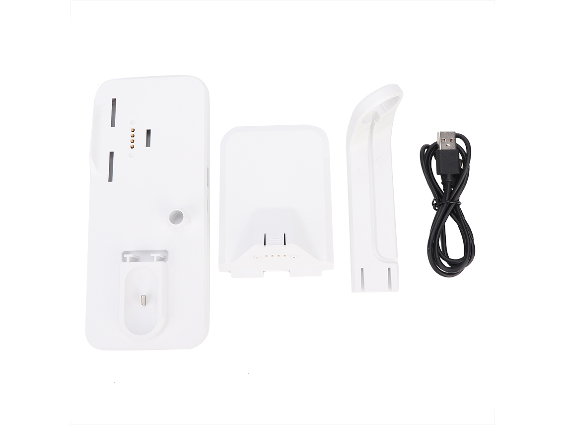 Soporte De Carga Inalámbrica Portátil Tres En Uno Para Teléfono, Reloj Y Auriculares - Carga Rápida - Blanco