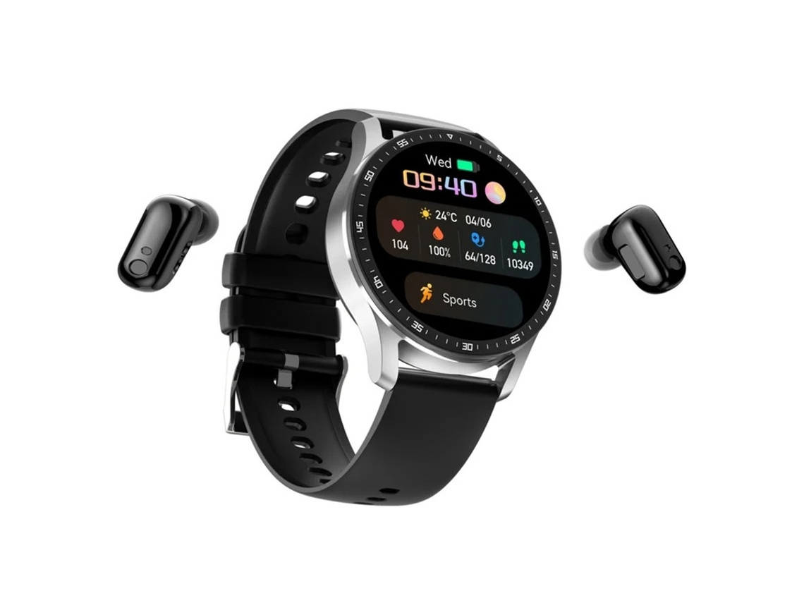 Reloj inteligente con auriculares, reloj inteligente 2 en 1 para iPhone, compatible, reloj de presión arterial Pro para hombres, rastreador Yizhood