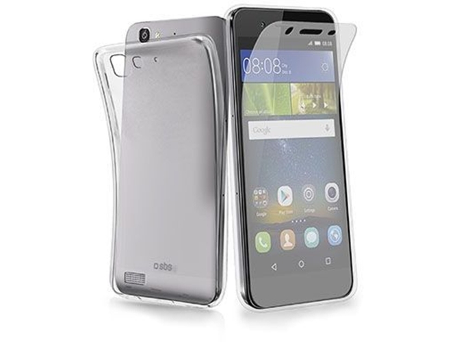 Carcasa y Protector de Pantalla Huawei P8 Lite Smart SBS Aero Transparente