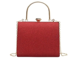 2026-bolsa De Mano De Noche Con Asa Superior Y Cadena Dorada, Clutch Cuadrada De Seda, Z-rojo