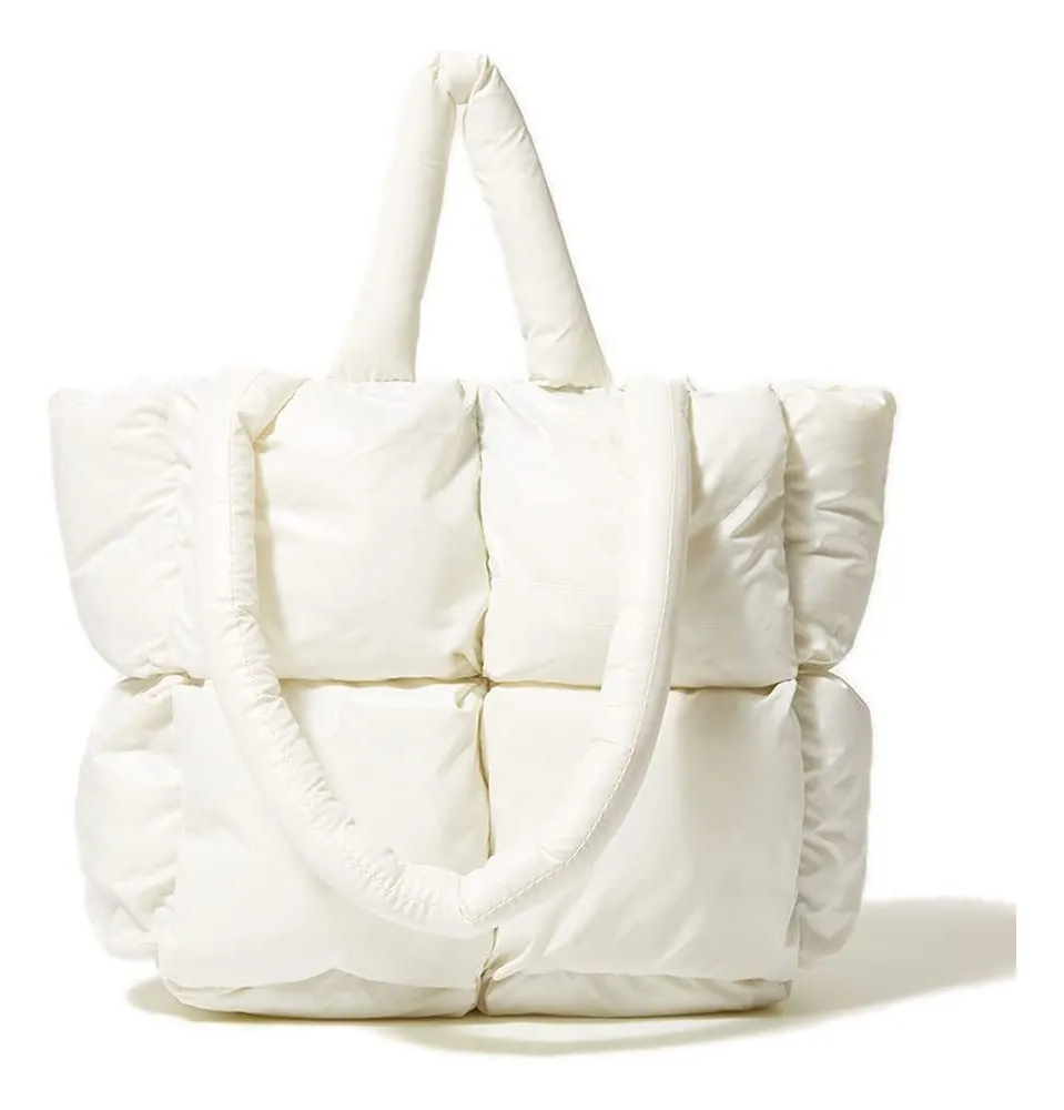Bolso grande acolchado de algodón para mujer, vayotoy