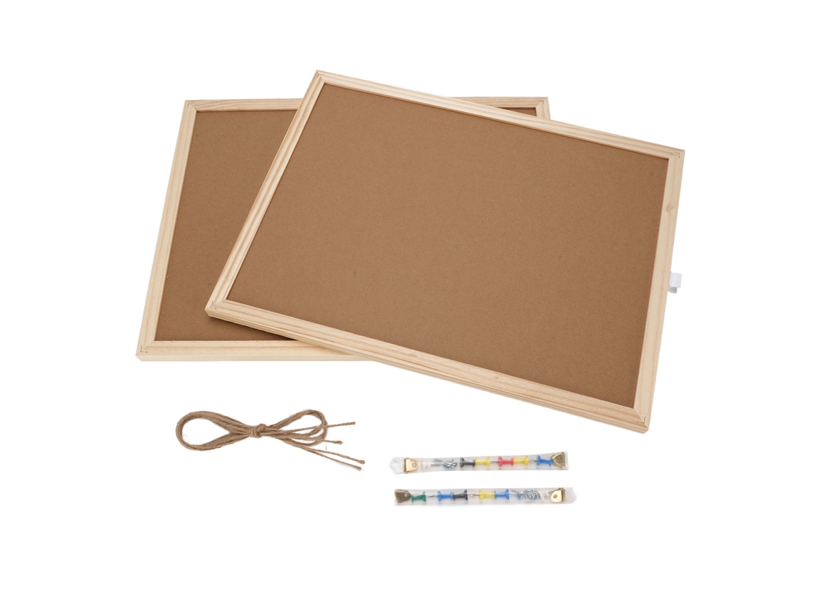 Tablones De Corcho De 30x40cm Con Marco De Madera, Tablón De Anuncios Decorativo De Pared, Madera De Pino Para Oficina.