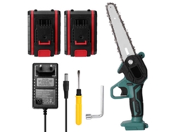 Mini motosierra eléctrica inalámbrica de 21 V y 6 pulgadas, batería de litio, sierra portátil para carpintería, poda, hogar y jardín.