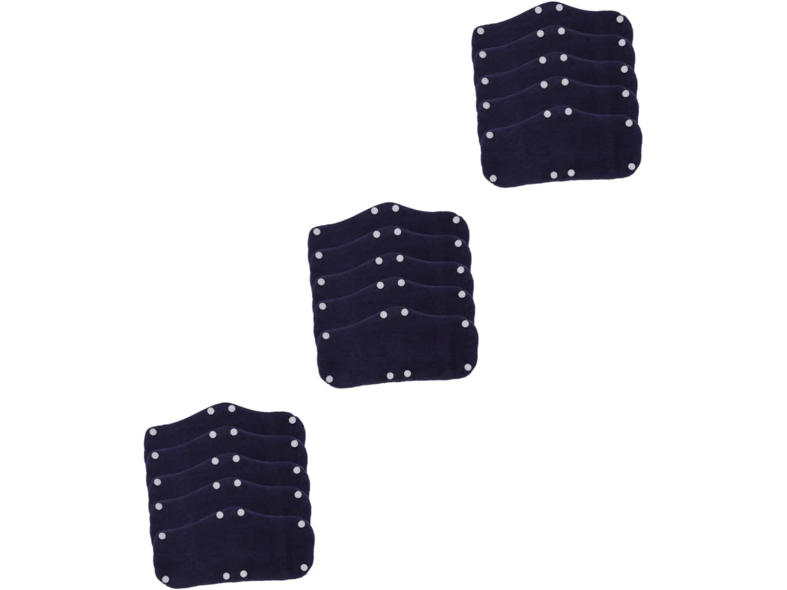 Juego De 3 Cintas Para El Sudor Reutilizables Para Cascos De Seguridad, Color Azul Oscuro.