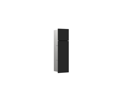 EMCO asis módulo WC puro, oculto, tope izquierdo 600mm, EMCO asis módulo WC puro, oculto, tope izquierdo 600mm, Color: negro-mate