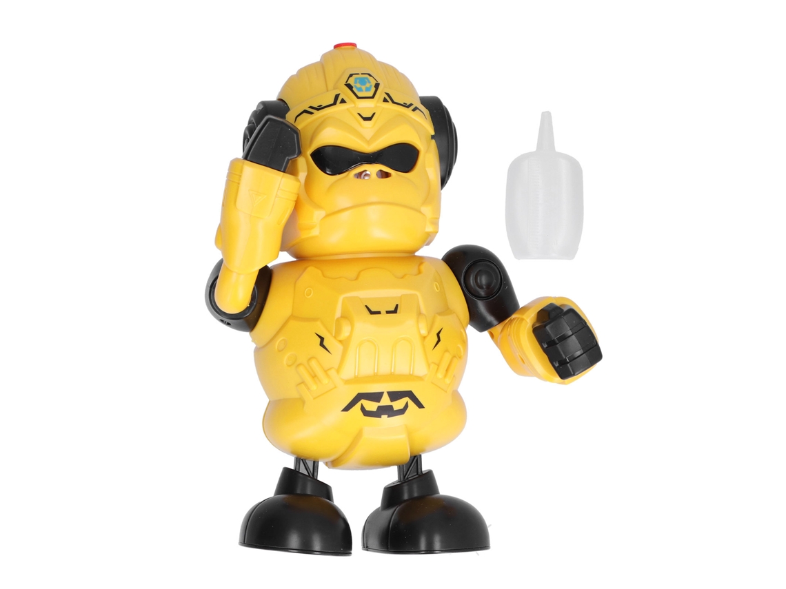 2026-juguete Robot Niño Gorila Con Niebla Luz Sonido Bailar Led Regalo Niños Amarillo