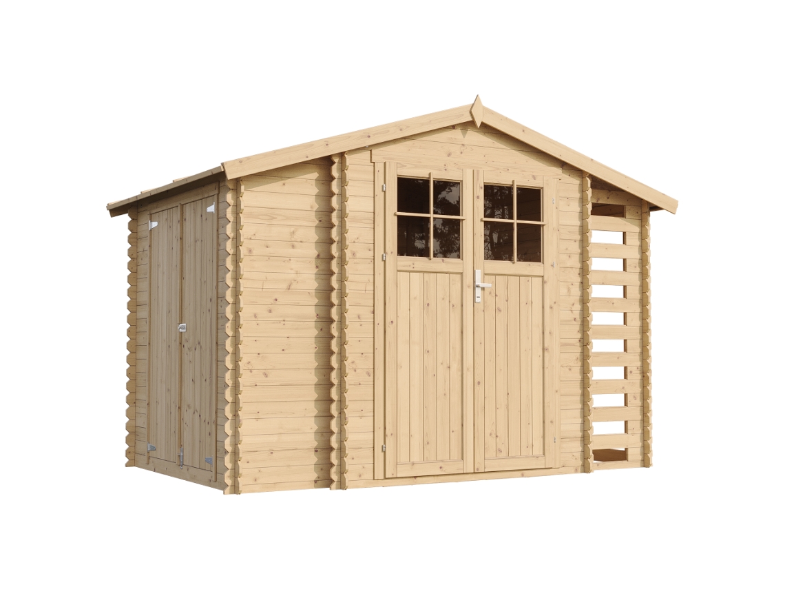 Cobertizo de madera 5,47 m² Al. 218 x 328 x 206 cm Timbela M389f