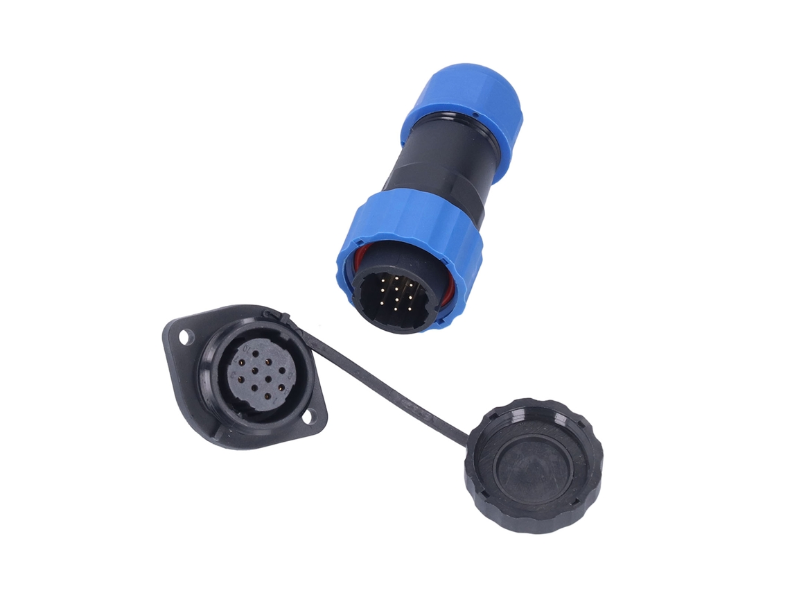 Conector De Aviónica Impermeable Con Brida, Enchufe Y Toma De Corriente Ac250v 5a Sp2010