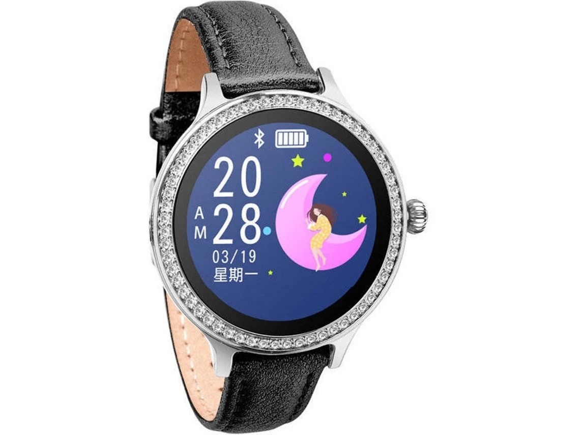 Reloj inteligente con monitor de presión arterial y frecuencia cardíaca, IP68, resistente al agua, pantalla táctil, rastreador de actividad física Bestvite (negro)