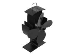 Ventilador De Estufa De Energía Térmica Con 4 Aspas Para Chimenea De Leña, Aluminio.