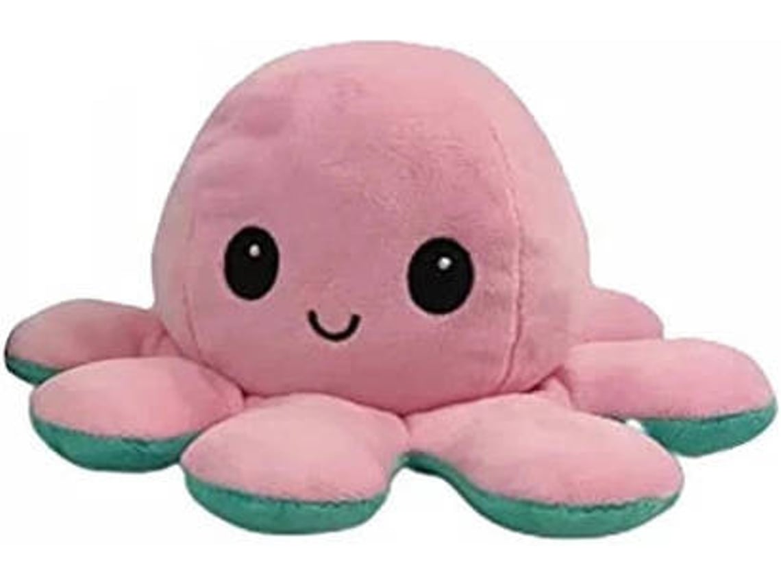 Peluche AEA Pulpo Doble Cara Rosa y Verde Edad M nima 3 anos