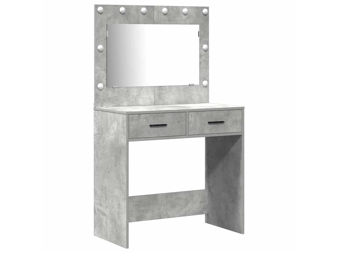 Juego de 2 tocadores con cajón, gris, MAISON EXCLUSIVE, en madera procesada