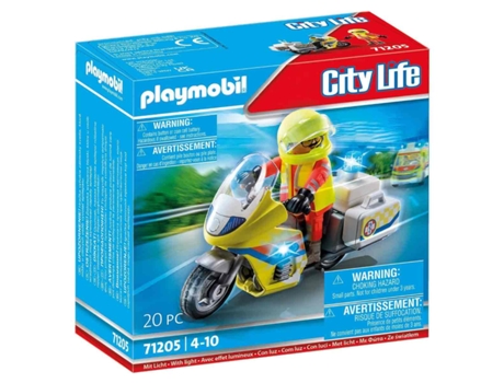 Playmobil 71205 Moto de Emergencias con Luz Intermiente