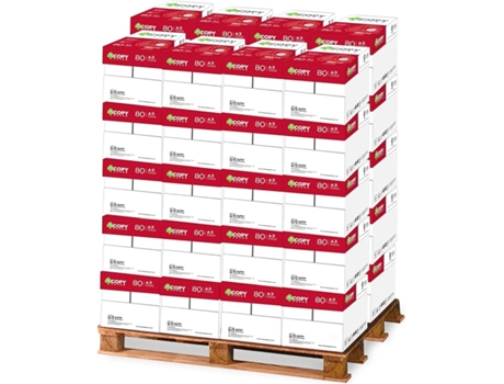 Folios Marca Copy Paper 60 cajas con 300 paquetes de 500 Folios (150.000 folios) DIN A4 y 80 grs Paquetes para Oficina, Hogar COM-FORT HOUSE