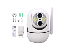 Cámara Wifi Inalámbrica Para Exteriores 1080p Hd Ip66 Seguridad Para El Hogar Visión Nocturna Bidireccional Enchufe Europeo