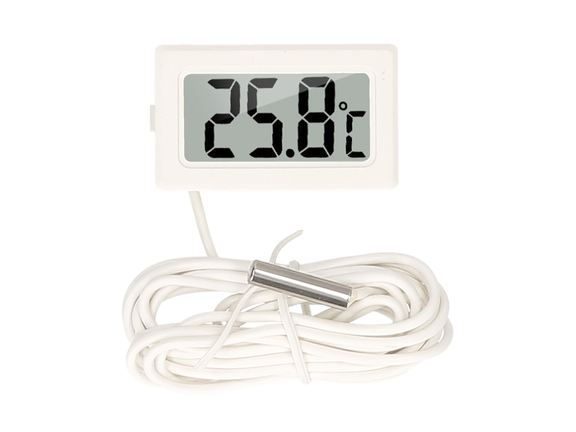 Termómetro Digital Para Acuarios Con Sonda Impermeable, Pantalla Lcd, Rango De Temperatura De -50 ℃ A 110 ℃ Para Peceras E Invernaderos.