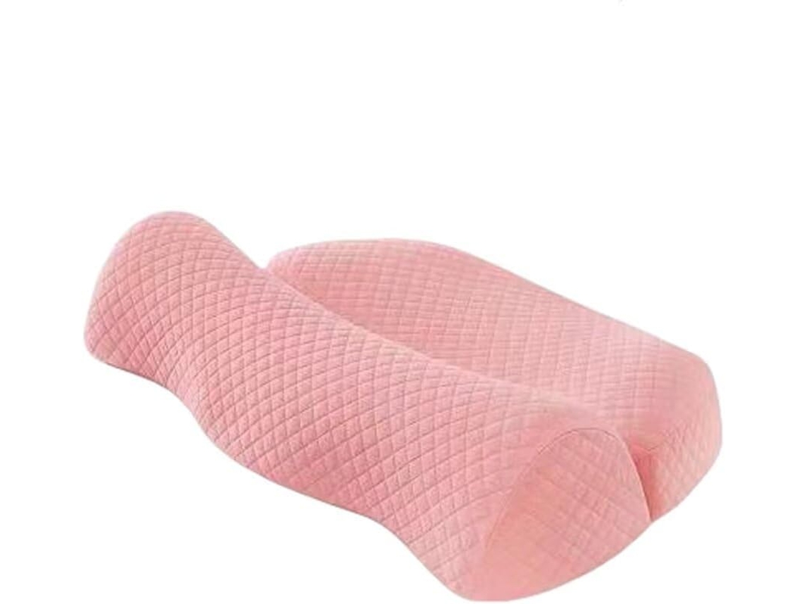 Almohada Cervical Ergonómica De Espuma Viscoelástica Transpirable Para Aliviar El Dolor De Cuello (rosa) Cuich
