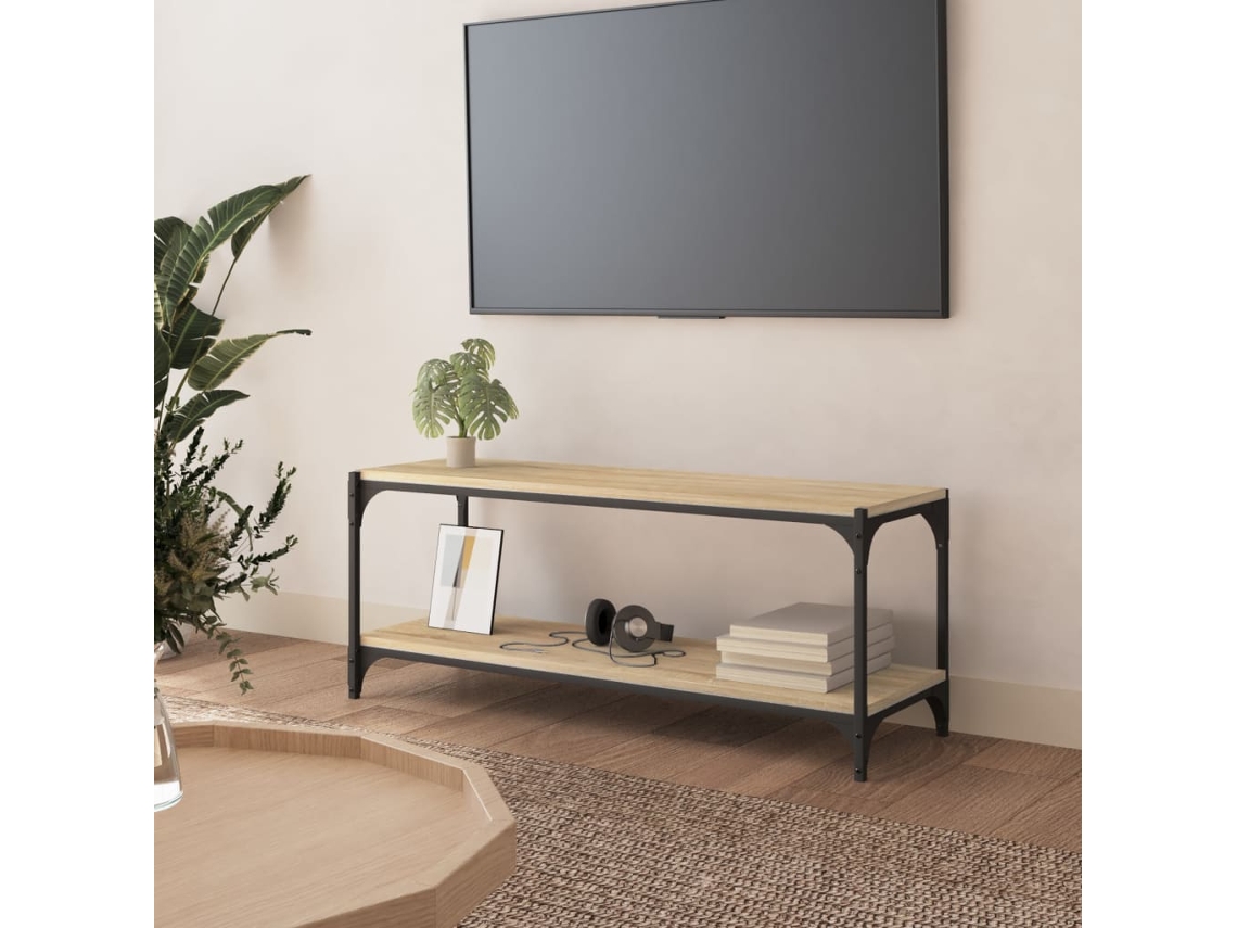 Mueble Tv 100 x 33 x 41 cm Madera/Aceroroble Sonoma-Derivados