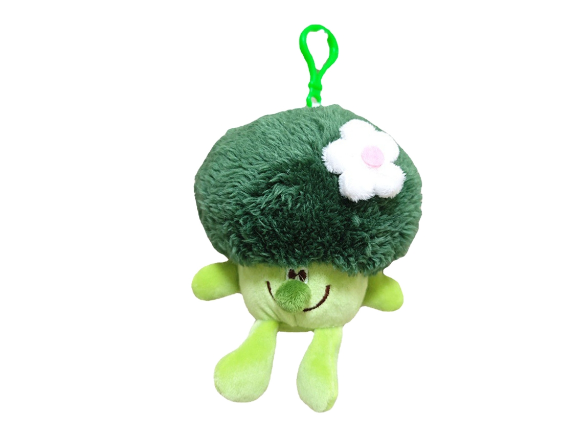 Llavero De Peluche Con Forma De Brócoli, Bonito Llavero, Bolso, Algodón Pp, Ligero, Decorativo