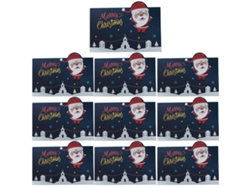 10 juegos de tarjetas navideñas, tarjetas con mensajes festivos con sobre NEVEANCE