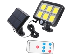 Lámpara solar de pared para exteriores, recargable, color negro, Gokoco